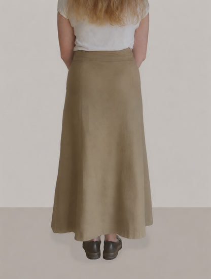 Taupe Maxi Skirt | Wittenfelt